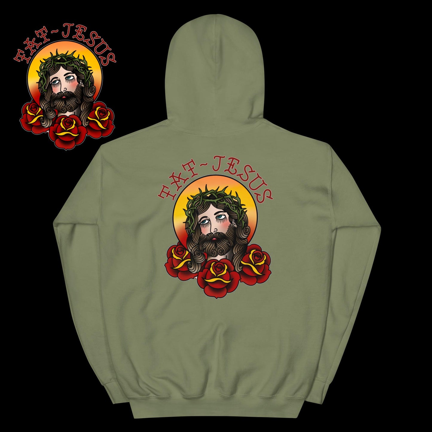 Tattoo Jesus Hoodie